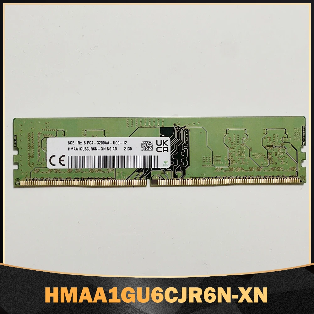 

1PCS High Quality 8G 8GB 1RX16 DDR4 PC4-3200AA RAM For SK Hynix Memory HMAA1GU6CJR6N-XN