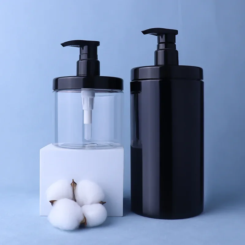 Clear Bottle Liquid Container Soap Dispenser Shampoo Lotion Shower Gel Foam Pump Bottles Wide Mouth Hand Washing Bottle