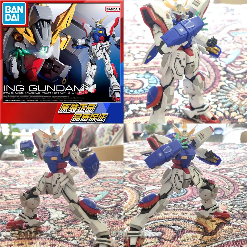 

In Stock Original Bandai Rg 1/144 Gundam Sparkling Assembly Model Mobile Fighter Collectible Anime Action Figures Model Toys
