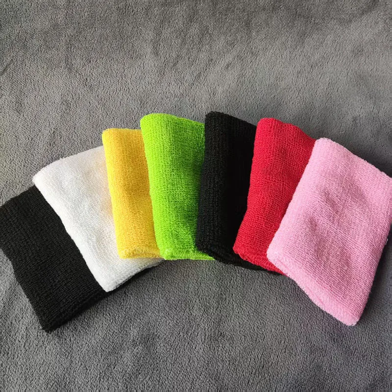 1/2/10 pcs Towel Sports Wristbands Tennis Sweat Bands Wrist Guard For Basketball Volleyball padel Fitness Sweatbands Wrist Wrap view 3