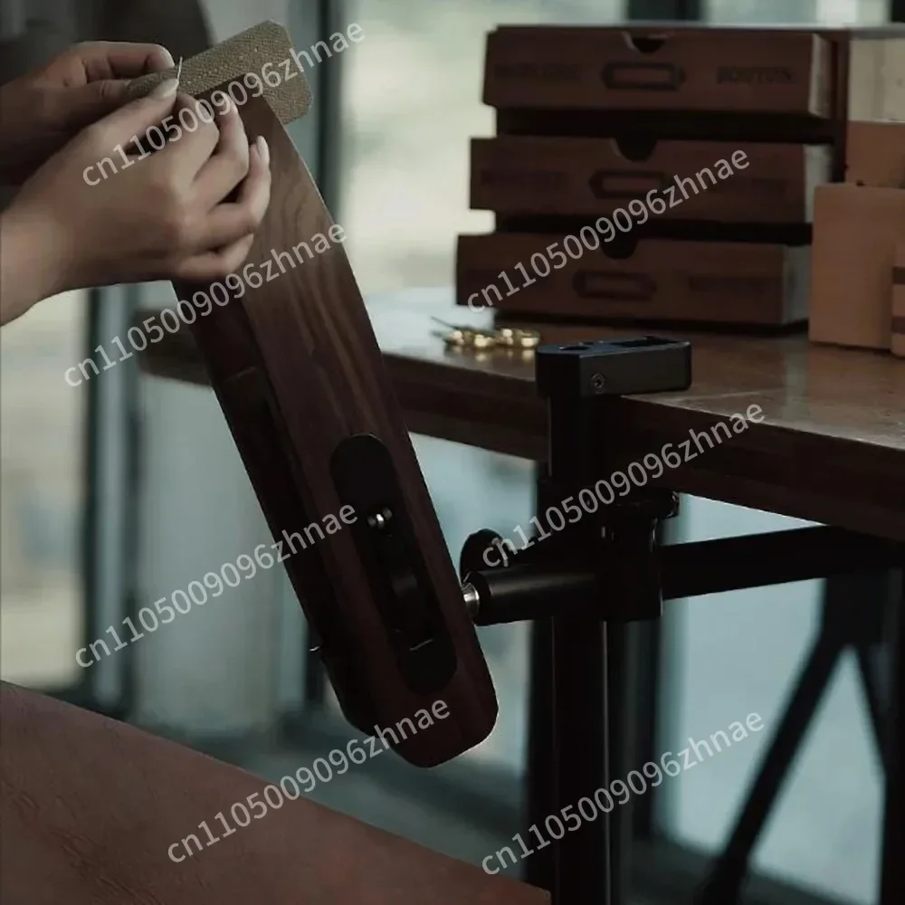 Leather Hand Sewing Clip DIY Handmade Leathercraft Work Fixture Stitching Fixed Sation Black Walnut Cherry Wood Optional