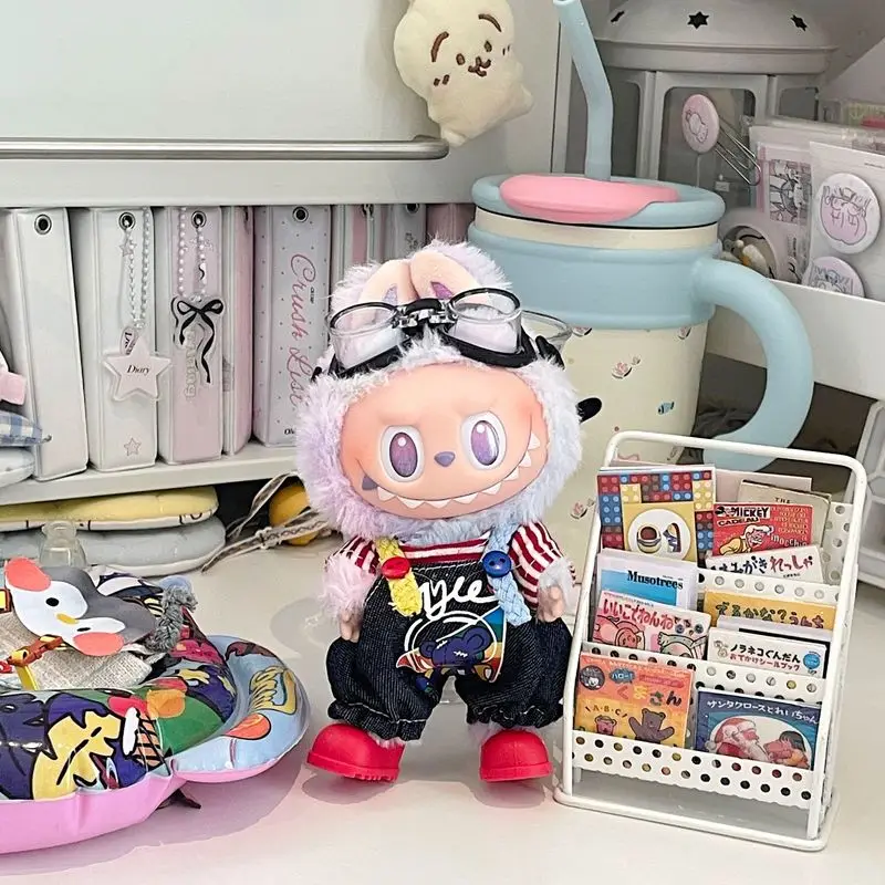 Adatto per vestiti per bambole Labubu da 17 cm, vestiti per bambole Labubu di prima seconda e terza generazione, set di vestiti per bambole da avventura, nessuna bambola