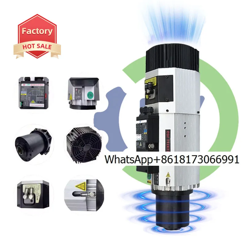 Numerical control LY 9kw asynchronous ATC spindle motor with encoder core component engine bearing for milling ATC BT30