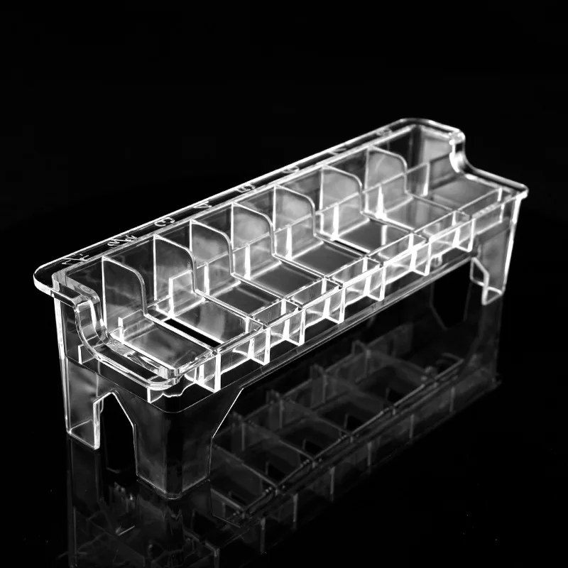 8 Grid Guide Limit Comb Holder Hair Clipper Storage Box Hair Supplies Plastic Blade Organizer Case Barber Salon Hairdressing Too