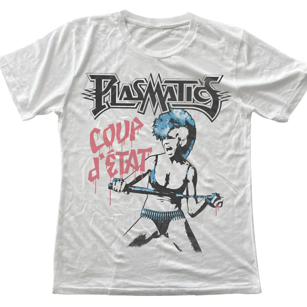 Plasmatics band Wendy O Williams white T-Shirt short sleeve All sizes 1F625 Anime pattern clothing high quality 100% cotton shor