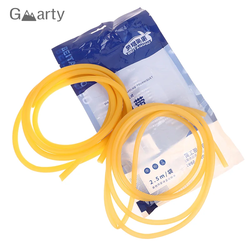 Nature Latex Rubber Hoses High Resilient Elastic Surgical Medical Latex Tube Slingshot Pressure Pulse Belt Tourniquet Catapult