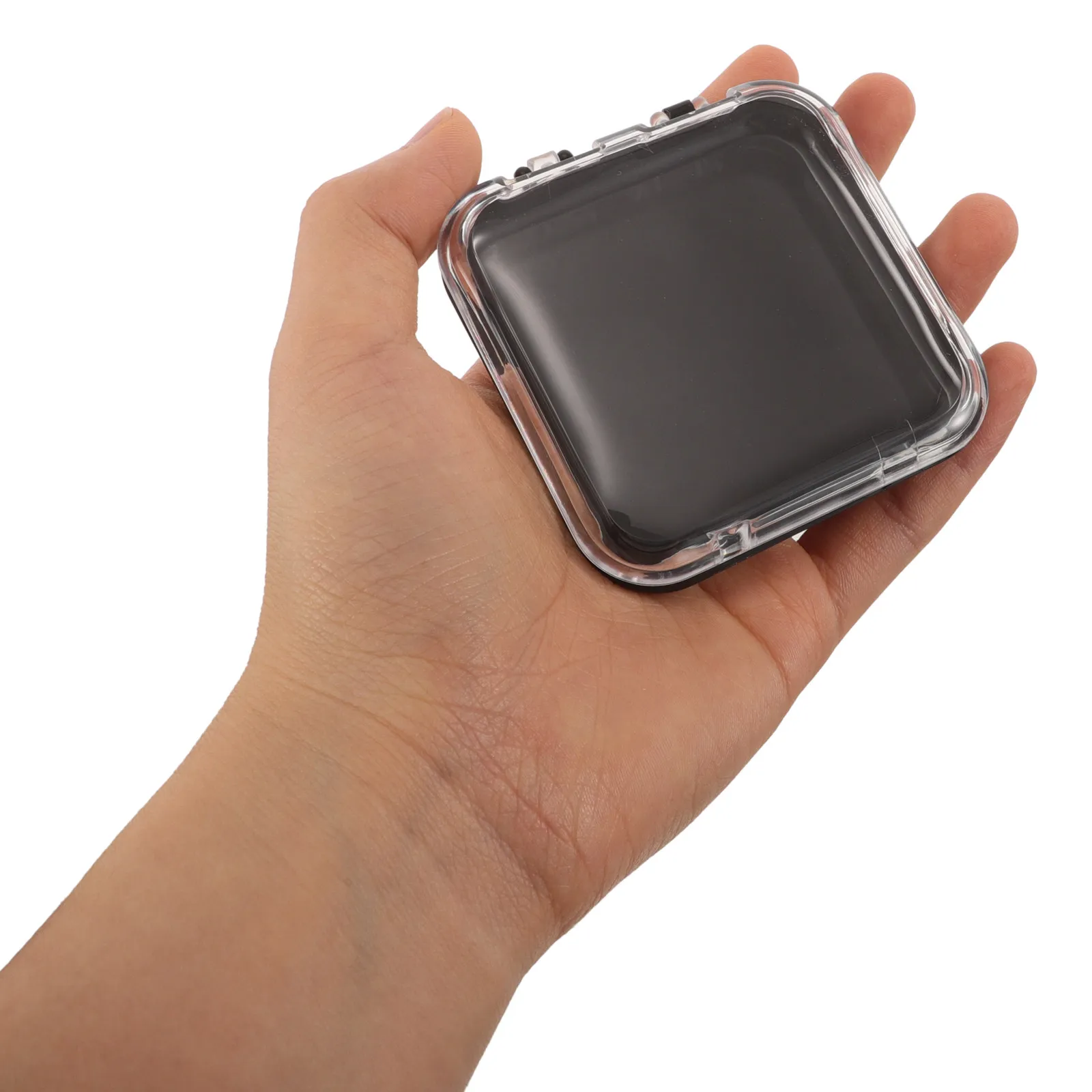 30Pcs Nail Storage Box Clear Acrylic Fake Nail Organizer Case Compact Stackable Transparent Display Container for Salon