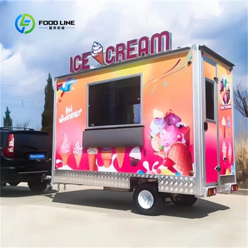 

Customized Premium 304 Stainless Steel Food Truck - Fully Equipped Mobile Trailer | Coffee/Juice/Burger/Hot Dog/Bakery Catering