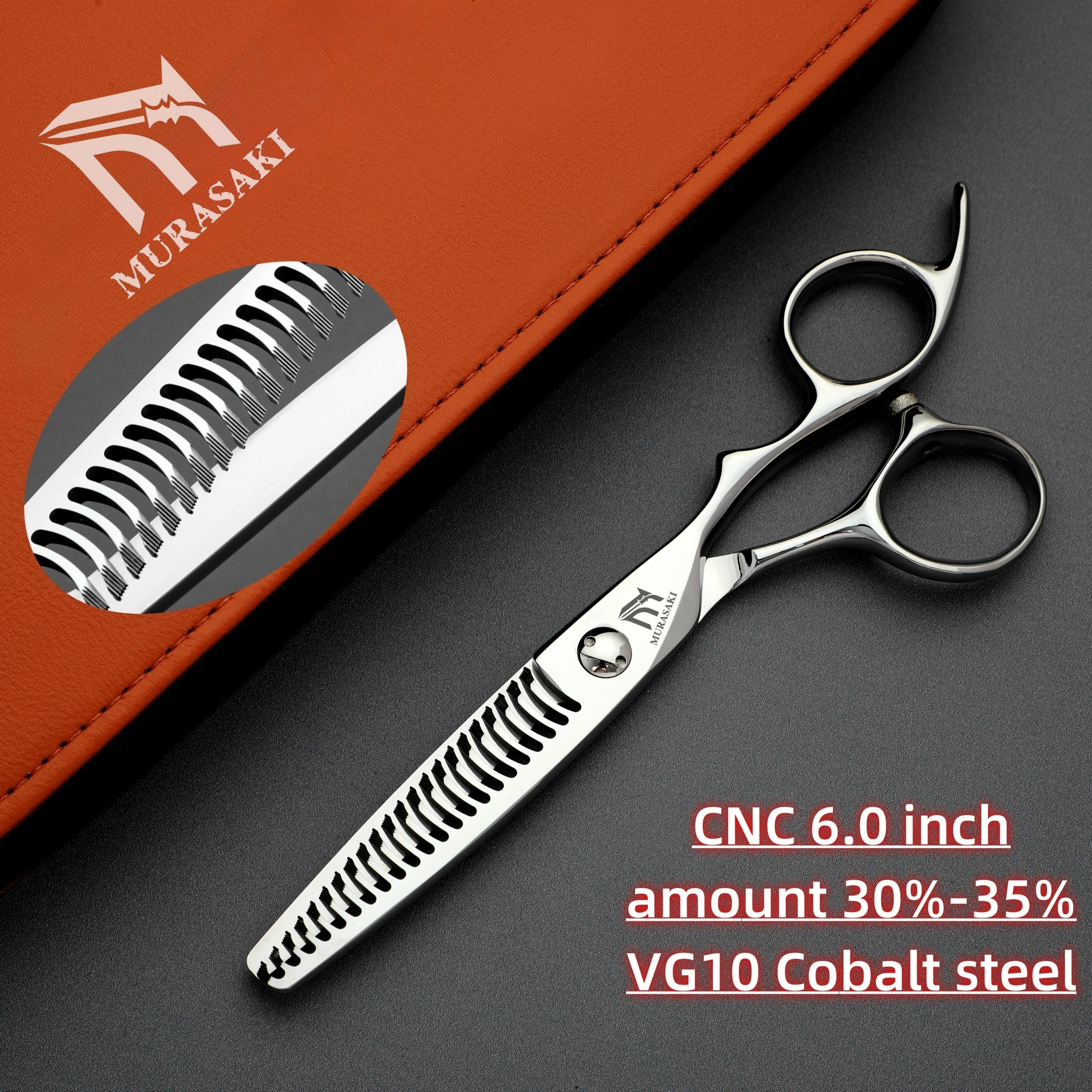 Professionelle CNC-Friseurscheren, erstklassiges Friseurzubehör, 6,1 und 6,8 Zoll VG10-Stahl, hochwertige Haarschneidewerkzeuge – Detail 7