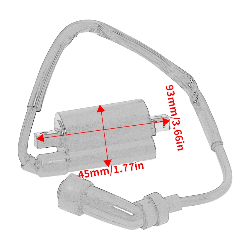 Motorrad-Zündspule für Yamaha Virago XV125 XV125S XV240 XV250 33410-05360 33410-053H1 4DN-82320-00 4DN-82320-01 Moto – Detail 1