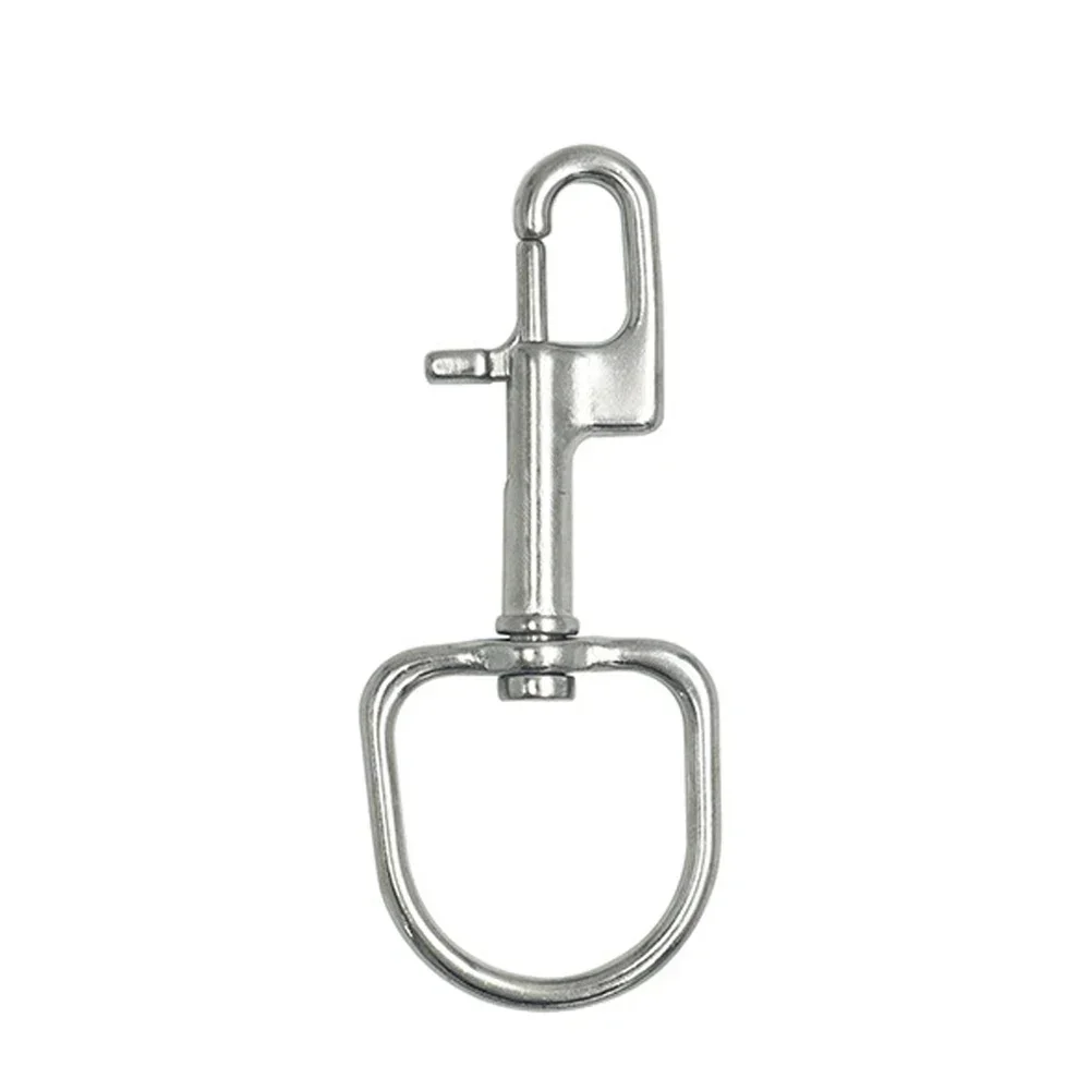 1/4/10 Stück Drehbarer Ösenschraubenhaken mit Federverschluss, Doppelkopfhaken, Marine-Tauch-D-Ring-Karabinerhaken mit Drehgelenk aus 304 Edelstahl – Detail 8