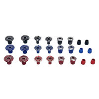 M3 3mm CNC Aluminum Gimbal Shaft End, Head Rod End,Transmitter Rod End, Non-Slip Cap for FrSky Taranis Q X7、X9D Plus 、 JR、FUTABA