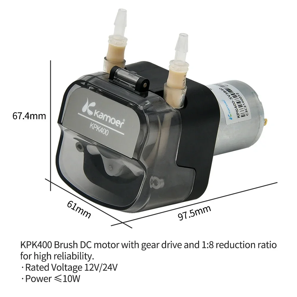 

Kamoer Peristaltic Pump Miniature Constant Flow Pump Small Self-priming Laboratory Water Pump