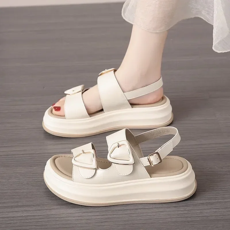 

Women Sandals Platform Shoes Summer Slides 2024 New Fad Open Toe Slippers Sports Designer Dress Casual Shoes Ladies Flip Flops