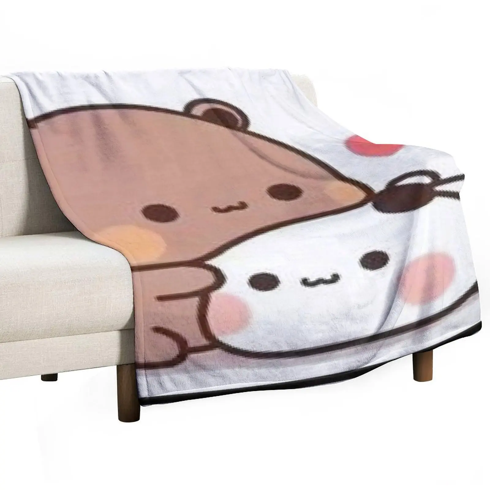 

Milk and Mocha Together Throw Blanket Luxury Brand Heavy For Baby Cute Plaid Blankets