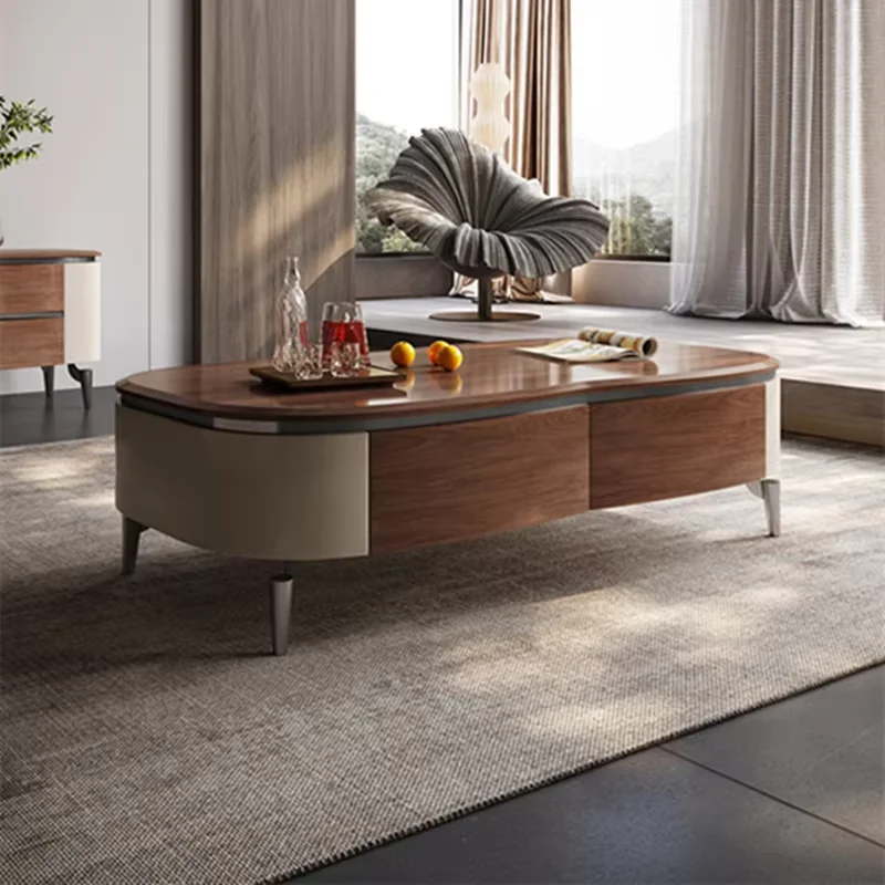 Solid Wood Irregular Coffee Table Designer Rustic Space Saving Coffee Table Modern Minimalist Stoliki Kawowe Furniture Home