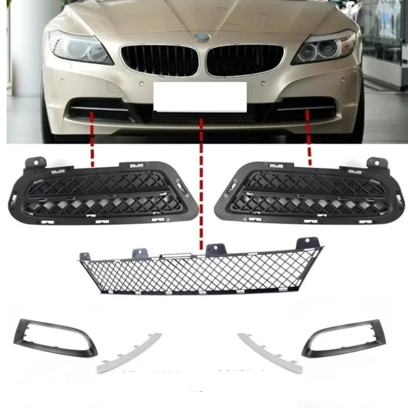 Front bumper grille ventilation network For BMW Z4 E89 2009-2016 2 door sports car