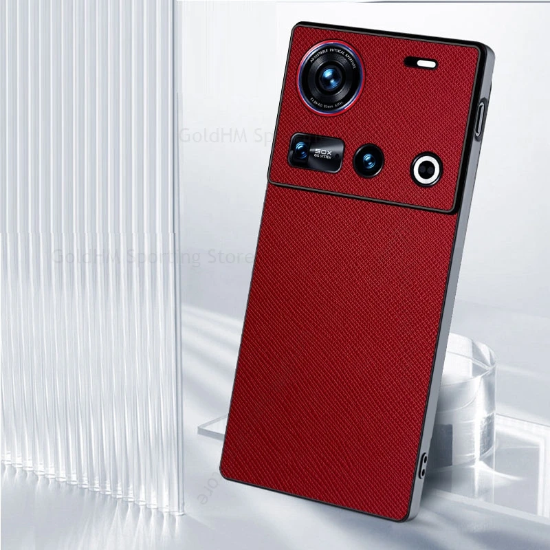 For ZTE nubia Z80 Ultra Cross Leather Phone Protective TPU Case Nubia Z70S Ultra Z60S Pro nubia Z50 Pro Axon 40 Ultra Back Cover view 4