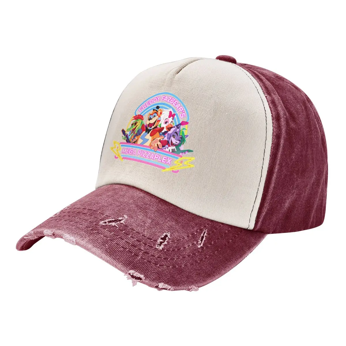 FNAF Security Breach Fashion Peaked 2024 Casual Young A Washed Baseball Cap Hat