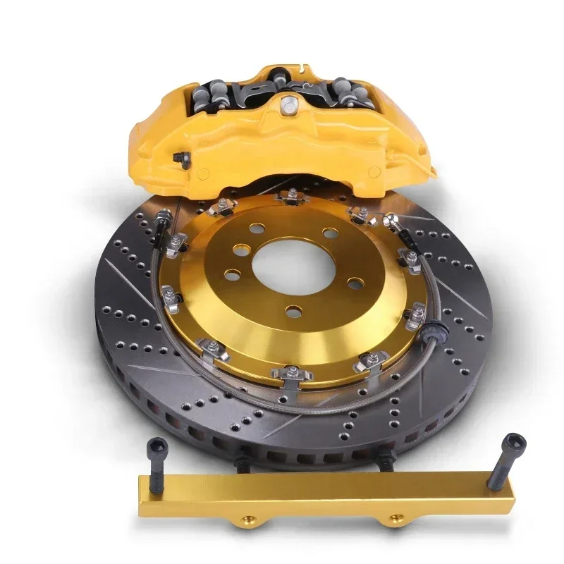 New Innovation 18z 6piston yellow Caliper 380mm*34mm big brake kit TY3 slotting Drilled Brake Kits For Toyota Camry Innova Agya