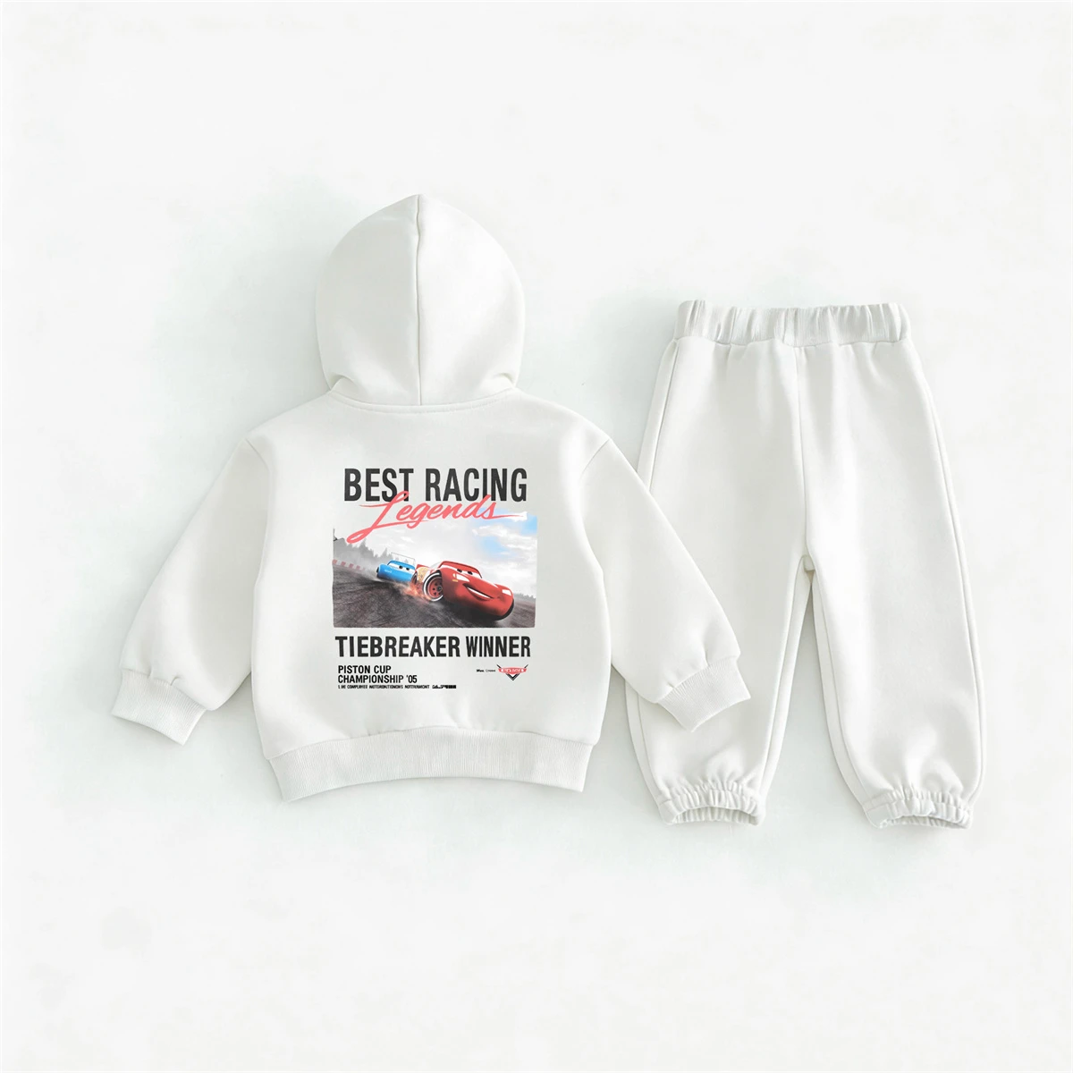 

1-8Age Boys Girls Fashion Hoodies Solid Color Sweatpants Two Piece Set Casual Sports Costume Toddler Printed Hooded Tops+Pants