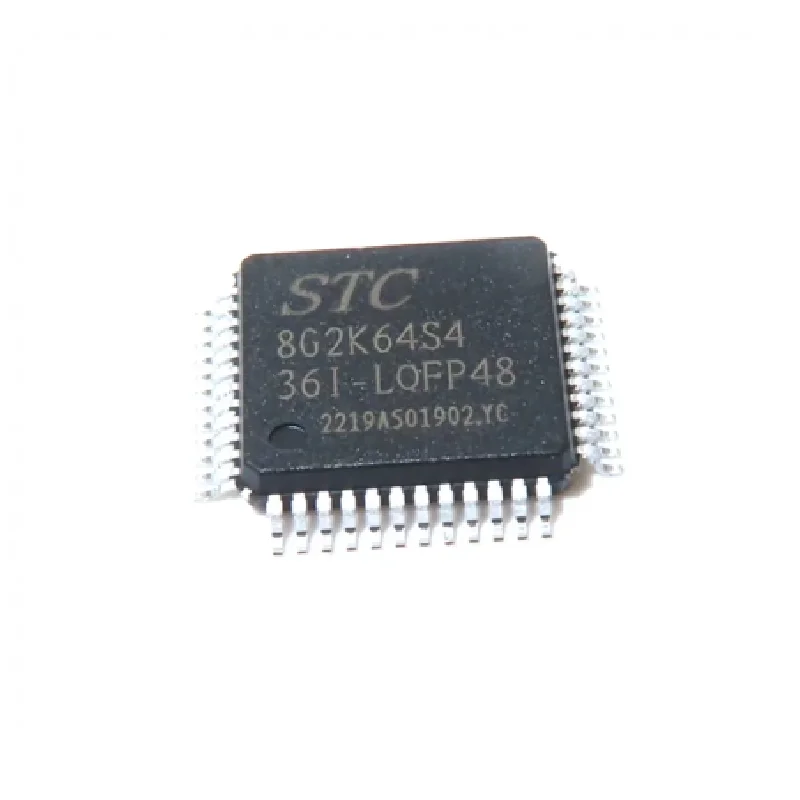 1/5 sztuk STC STC8G2K64S4 STC8G2K64S4-36I-LQFP48 ulepszony 1T 8051 jednoukładowy mikrokontroler MCU kontroler PCA ISP