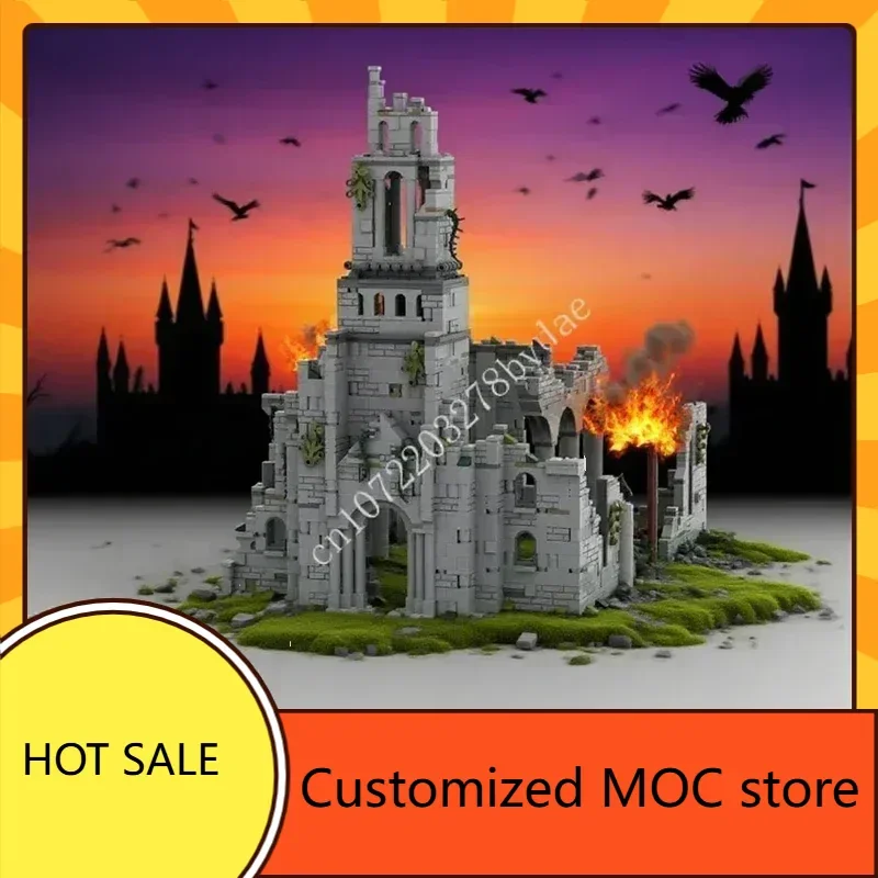 2401PCS Elden of Rings Church of Elleh MOC Puzzle Holiday StreetView Architecture Creative Birthdayal Assembly ToyChristmas Gift