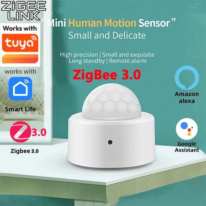 

Tuya Zigbee 3,0 PIR датчик движения умный дом автоматизация инфракрасный детектор человеческого тела сигнализация в реальном времени Smart Life Alexa Google Home