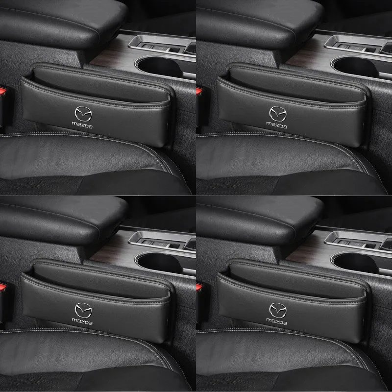 Car Seat Organizer Leather Crevice Storage Box Car Accessories for Mazda 3 6 5 Atenza CX3 MX5 CX5 Axela CX30 CX9 Demio RX7 CX7