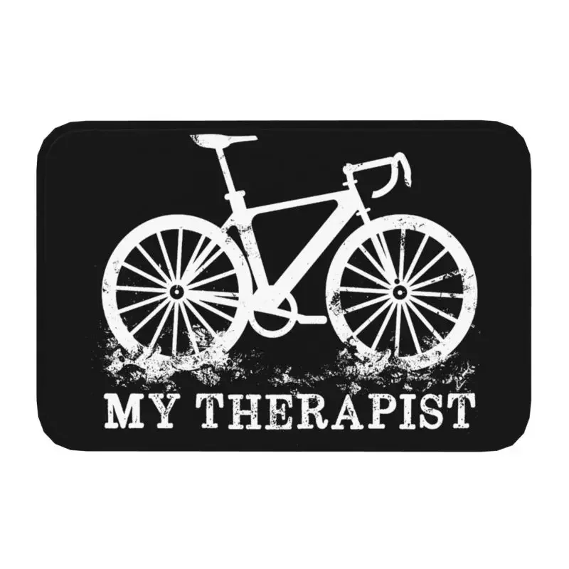 Mountain Bike Front Door Mat Anti-Slip Outdoor Absorbent Bicycle Racing MTB Biker Doormat Kitchen Bedroom Entrance Rug Carpet