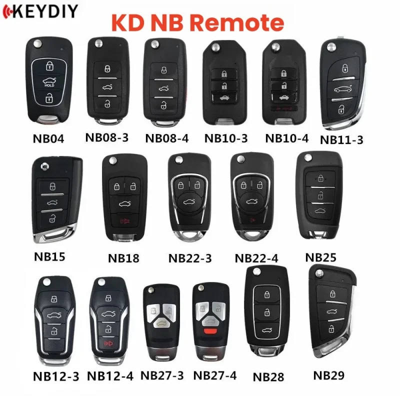 KEYDIY KD Universal Blank Car Remote Key NB04/0810/11/12/15/18/21/22/25/27 NB28 NB29 NB30/33/34 For MINI Generator/KD-X2 Machine