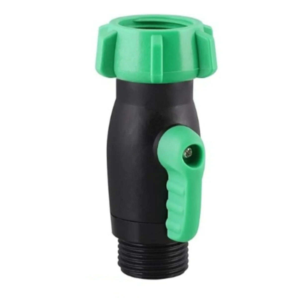 A74E-US 3/4GHT Inlet And Outlet Garden Hose Threaded Heavy Duty Plastic Hose Stop Valve