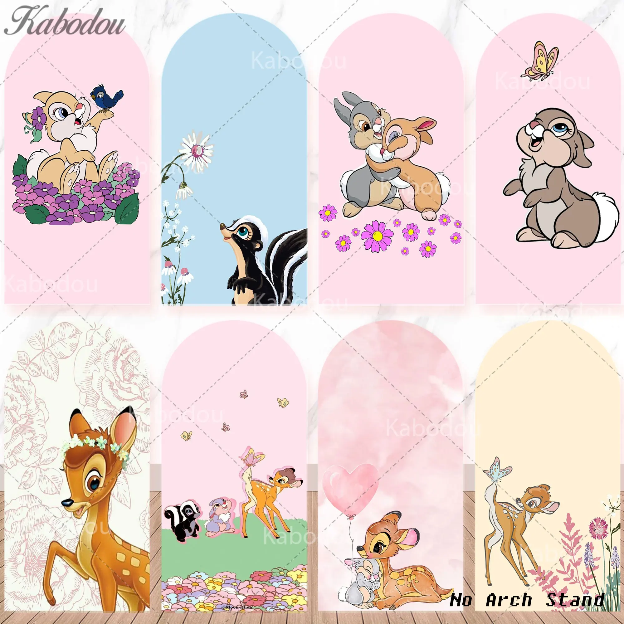 Baby Nursery Ideas Girl - خلفية تصوير على شكل قوس بامبي