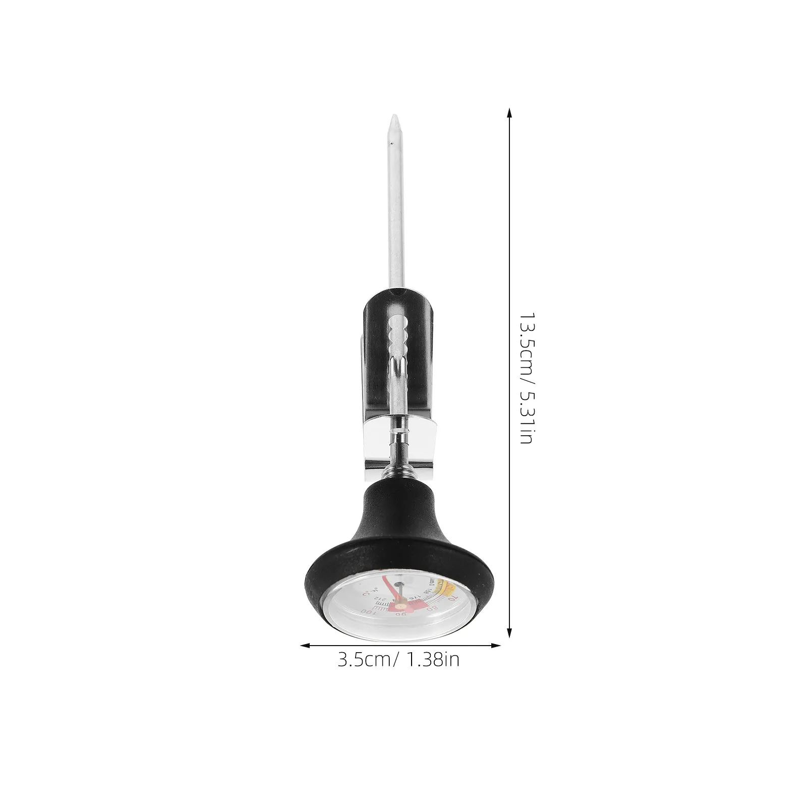 Stainless Steel Coffee Kettle Clip on Thermometer High Accuracy Temperature Gauge for Milk Frothing Brewing Coffee