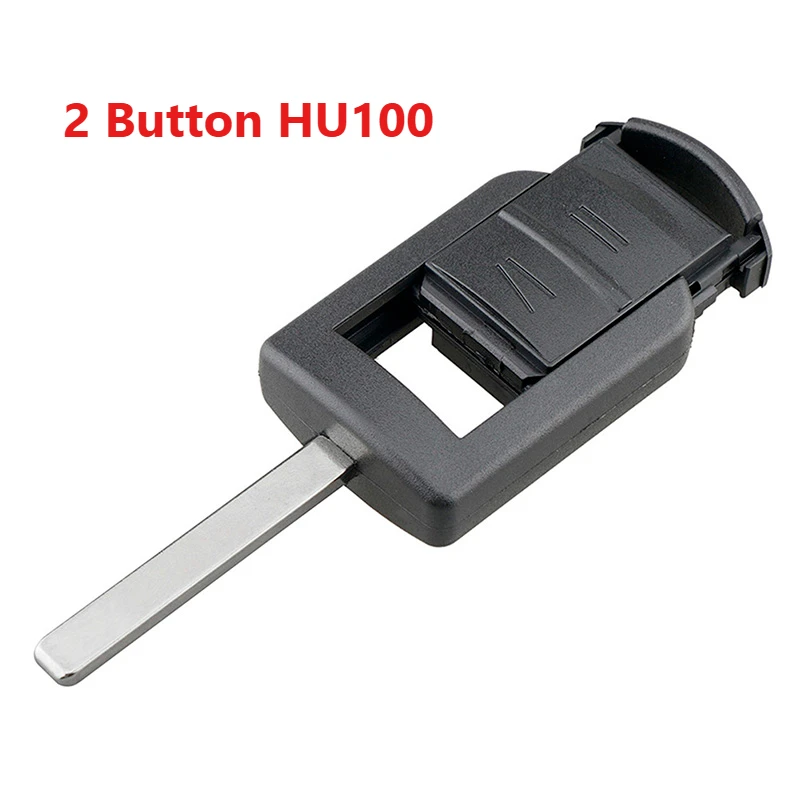 

For Opel/Vauxhall Corsa 2000-2006 Meriva 2003-2007 2008 2009 2010 Black 2 Button Car Remote Key Case Cover HU100 Auto Key Shell