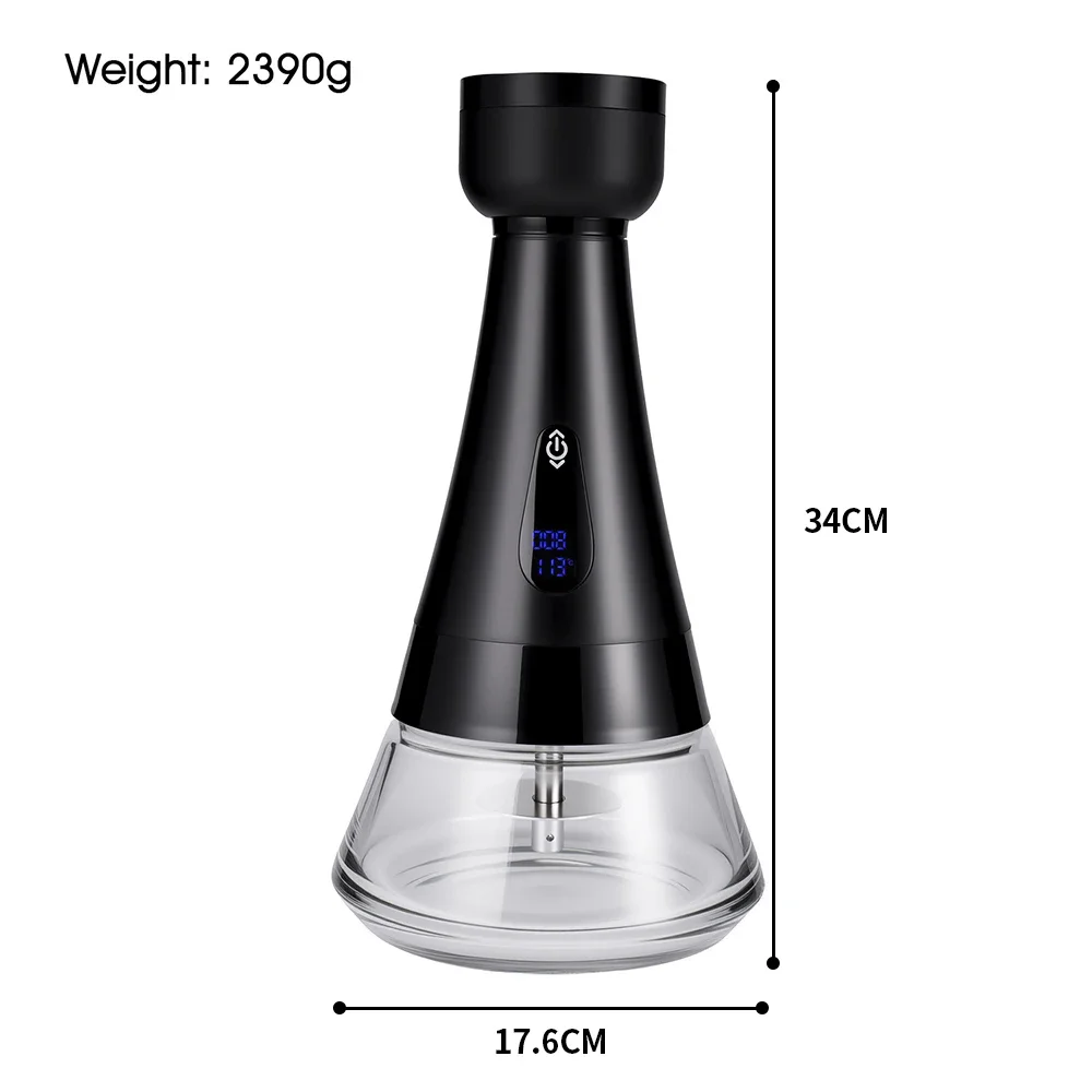 2 Hose E Chicha Electronique Rechargeable Complete Portable Electric Shisha Hookah for Travel