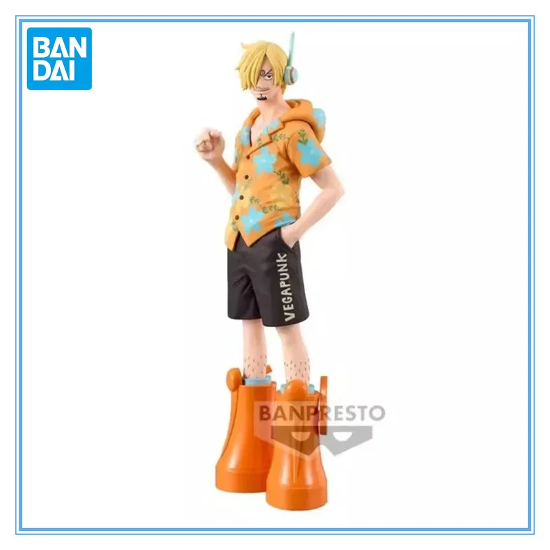 BANDAI Original Banpresto Аниме One Piece DXF Sanji The Grandline Мужчины Egghead ПВХ Игрушки Режим Фигурки Коллекционные Подарки