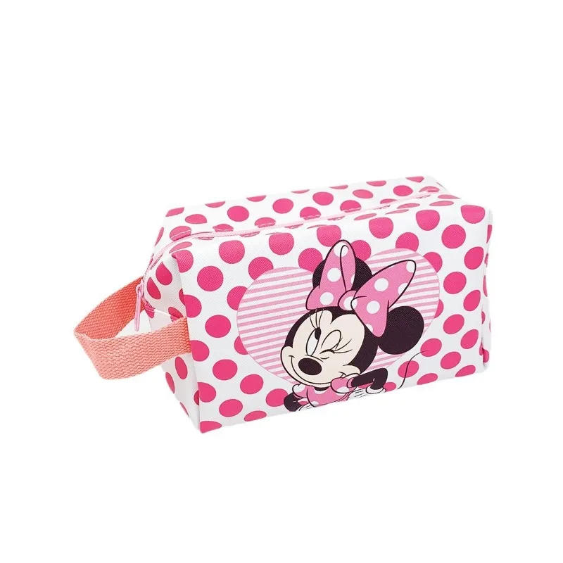 Disney Princess Mini Make-up Tas Waterdichte Draagbare Handheld Cosmetische Tas met Rits Cartoon Print voor Dames