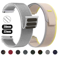 20mm 22mm Trail loop Nylon Watch Strap For Garmin Venu 3 2 Forerunner 255 265 165 245 645 Band Vivoactive 4 5 6 Sports Bracelet