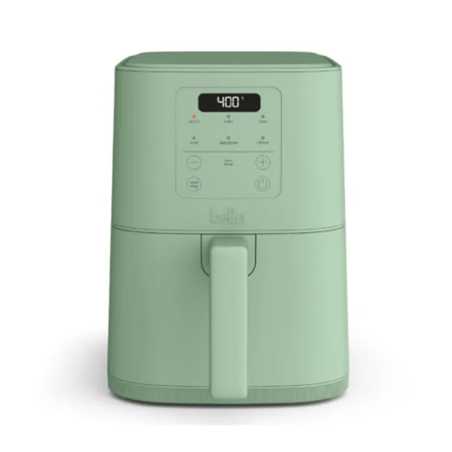 

Аэрофритюрница 4Qt Slim с керамическим антипригарным покрытием EverGood, цвет Seaglass, регулируемая температура, 6 предустановленных программ, подходит для использования в любом месте