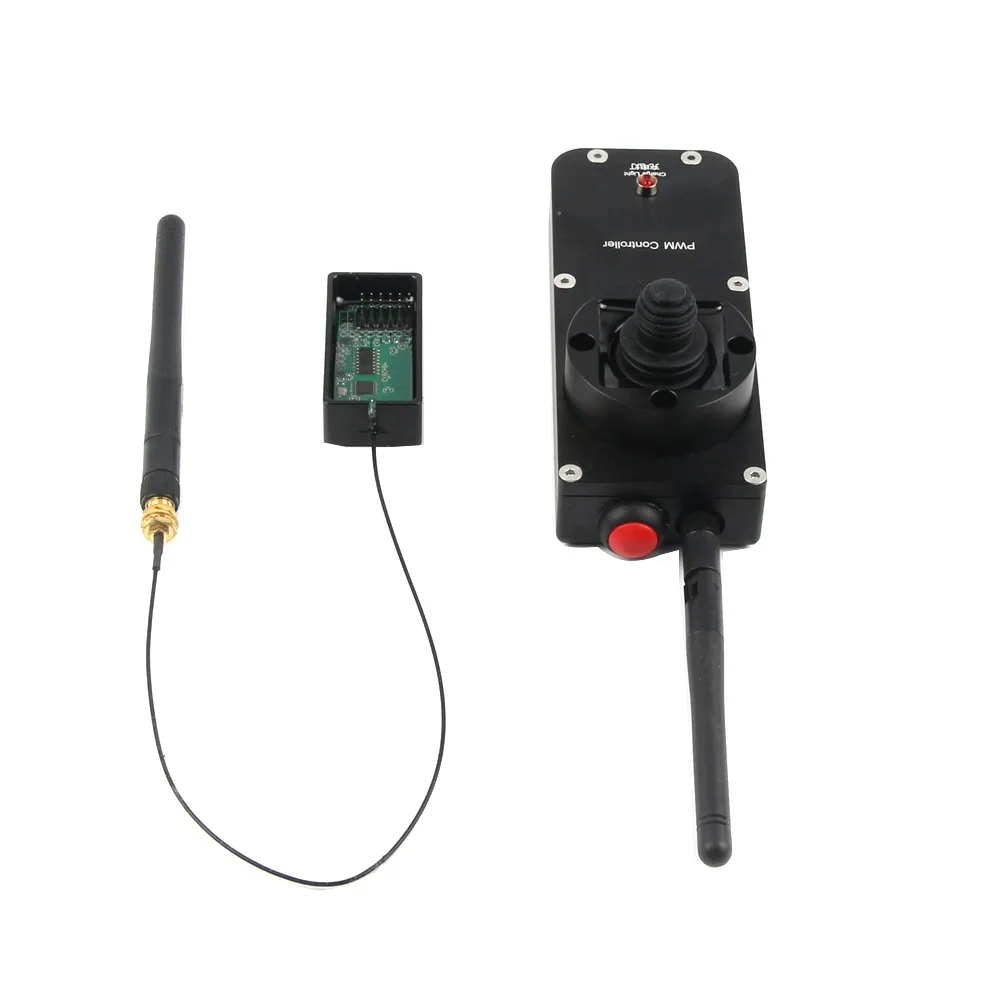 FATJAY KYC-2M-XY-R Joystick Hall de doble motor Control remoto impermeable con bajo consumo de energía para barcos tripados de corto alcance