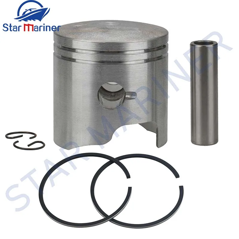 

12110-93130 Piston Set Std 59MM For Suzuki Outboard Mortor 2T DT9.9 DT15 12110-93900 12110-93111 Boat Engine Aftermarket Parts