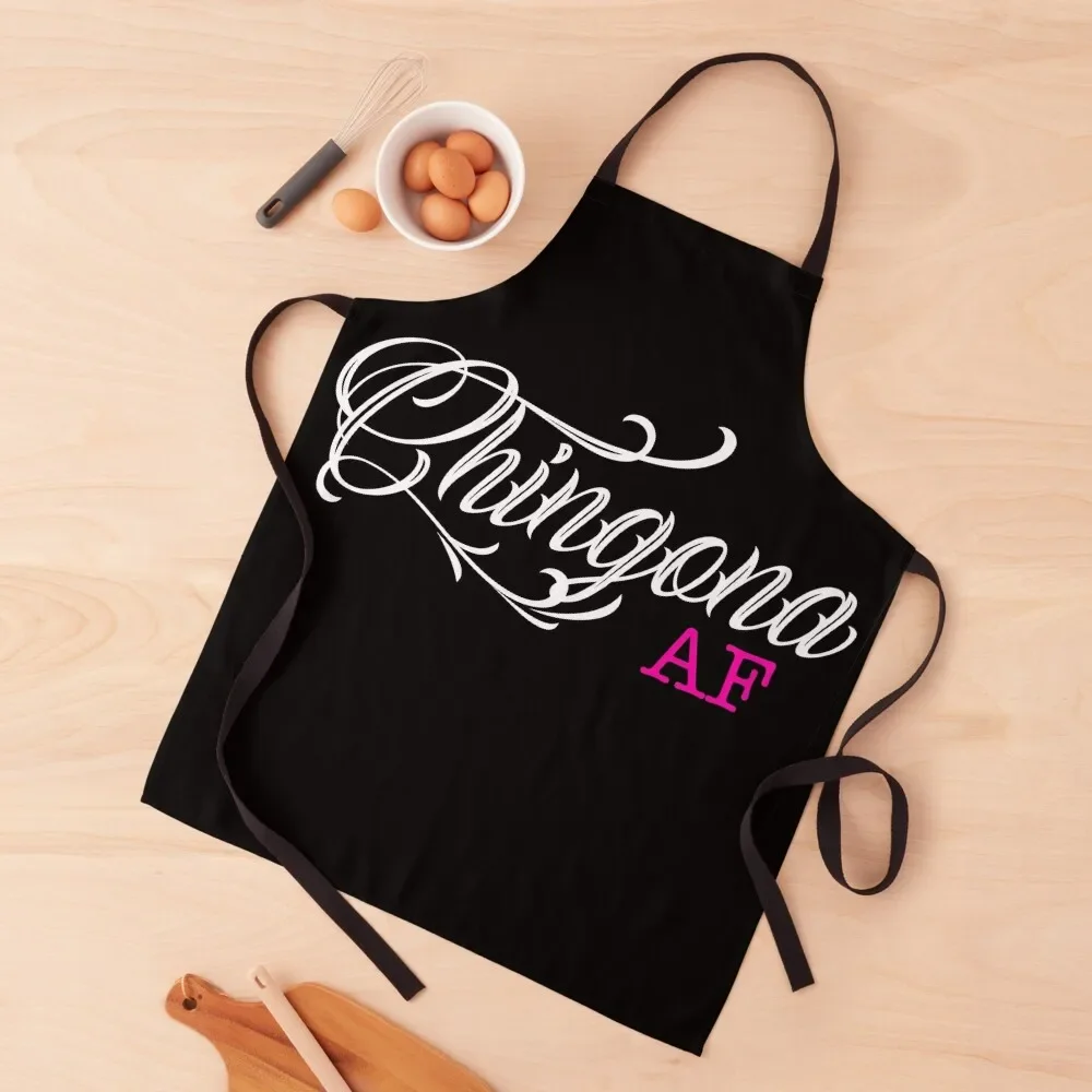 

Chingona AF Apron Customizable Women Kitchen Apron