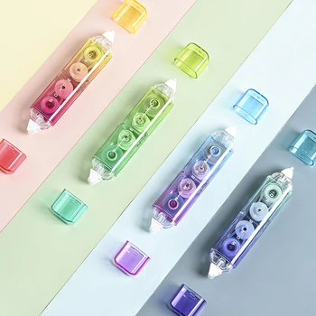 1 قطعة تصحيح اللون التدريجي الشريط و الغراء الشريط قوس قزح تصميم 2 في 1 المزدوج الجانب تصحيح و لاصق A7414