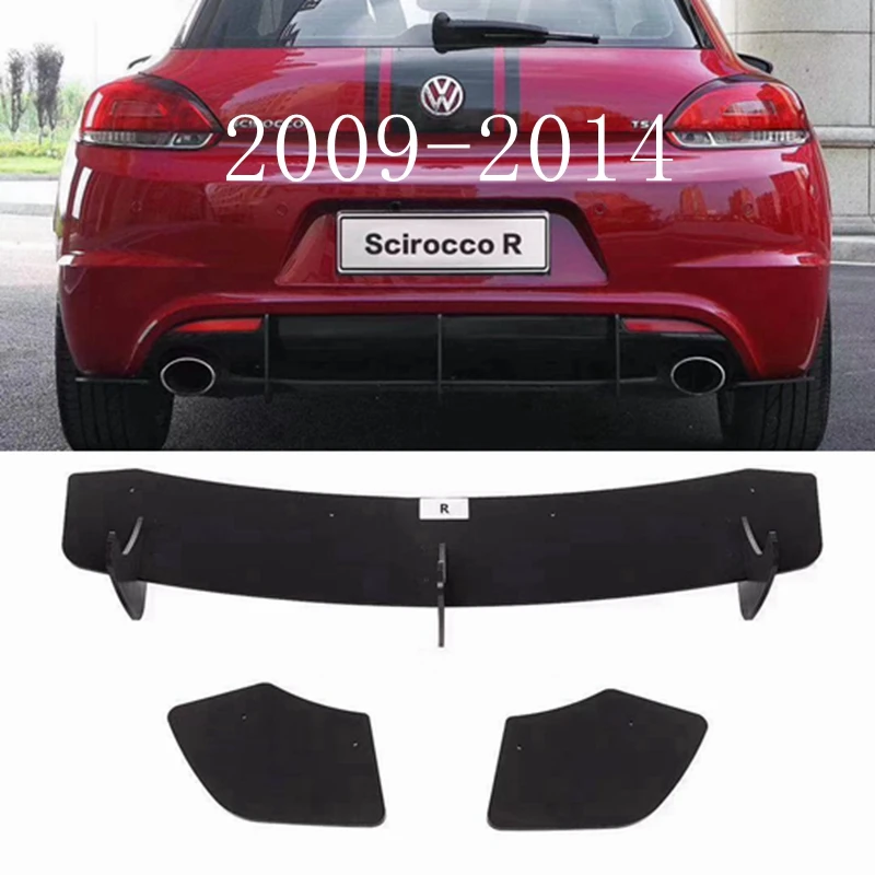 

Задний бампер для Volkswagen Scirocco ABS диффузор бампер 2009-2014 2015-2017 Комплект кузова задний бампер задний спойлер (только R)