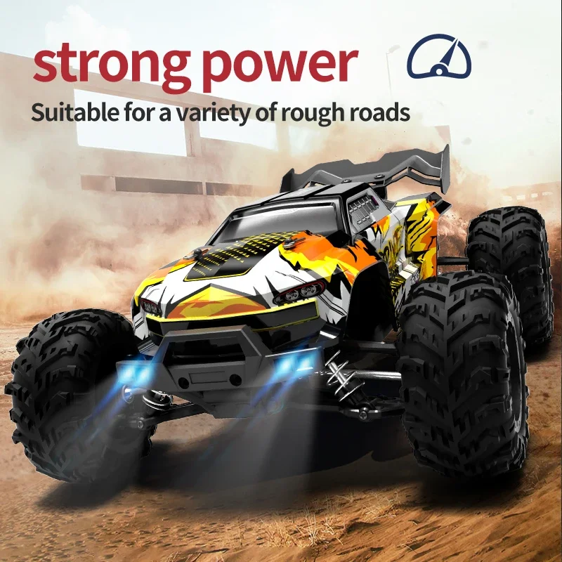 2023 Nieuwe Rc Auto Jjrc Q117 2.4G 4wd 1/16 70 Km/h Hoge Snelheid Afstandsbediening Truck Met Led Licht Off-Road Borstelloos Voertuig Speelgoed