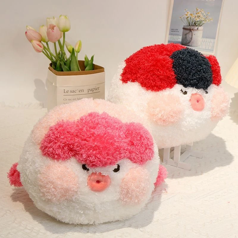 40 ซม.Chubby Little Goldfish ของเล่นตุ๊กตาน่ารักและตลกไขมันหัวปลาและ Soft Ball ตุ๊กตาของขวัญที่สมบูรณ์แบบสําหรับเด็ก