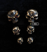 1 Piece high quality bronze flashlight skull  for flashlight external EDC pocket clip
