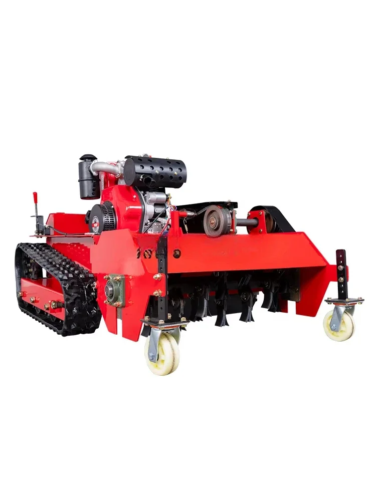 Lawn Mower Orchard Forest Weeding Agricultural Four-Wheel Drive Crawler Shredder