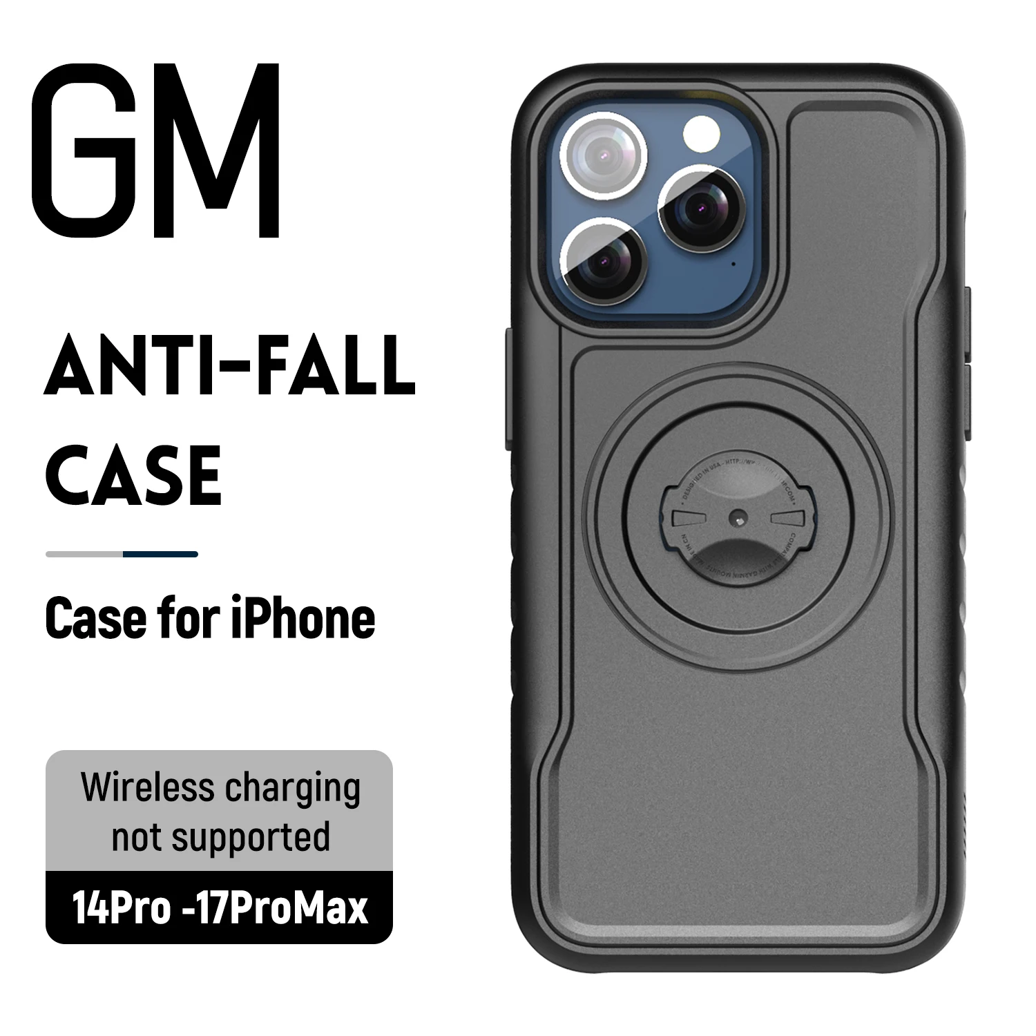 

Shockproof Case for Garmin Bicycle/Bike/Motorcycle Phone Holder ,Quick Lock MTB GM Mount for iPhone 17 16 15 14 Pro Max Cover